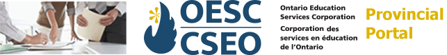 OESC Ontario Education Services Corporation Provincial Portal banner logo